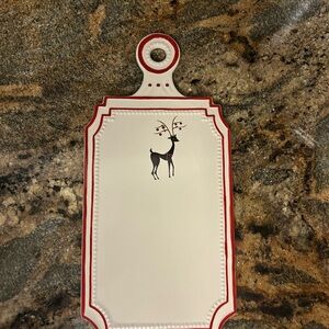 Southern Living At Home Red and White Decorative Cutting Board